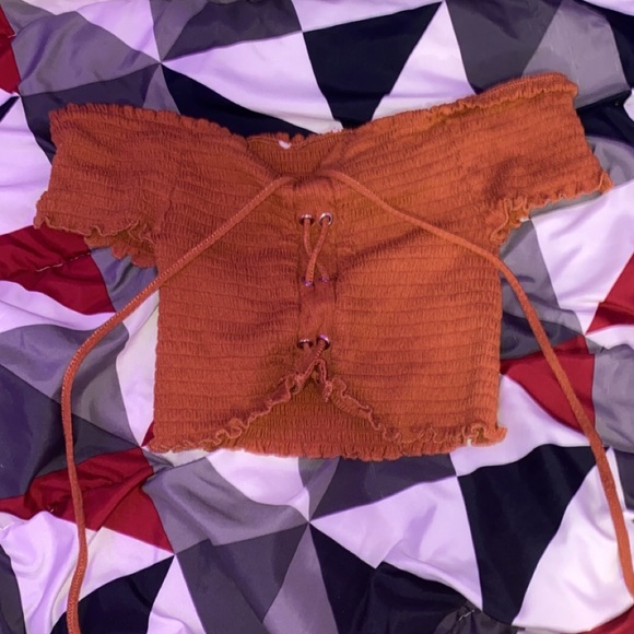 Orange crop top - Picture 2 of 2